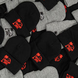 Red Line High Grey Winter Toque - Black Logo