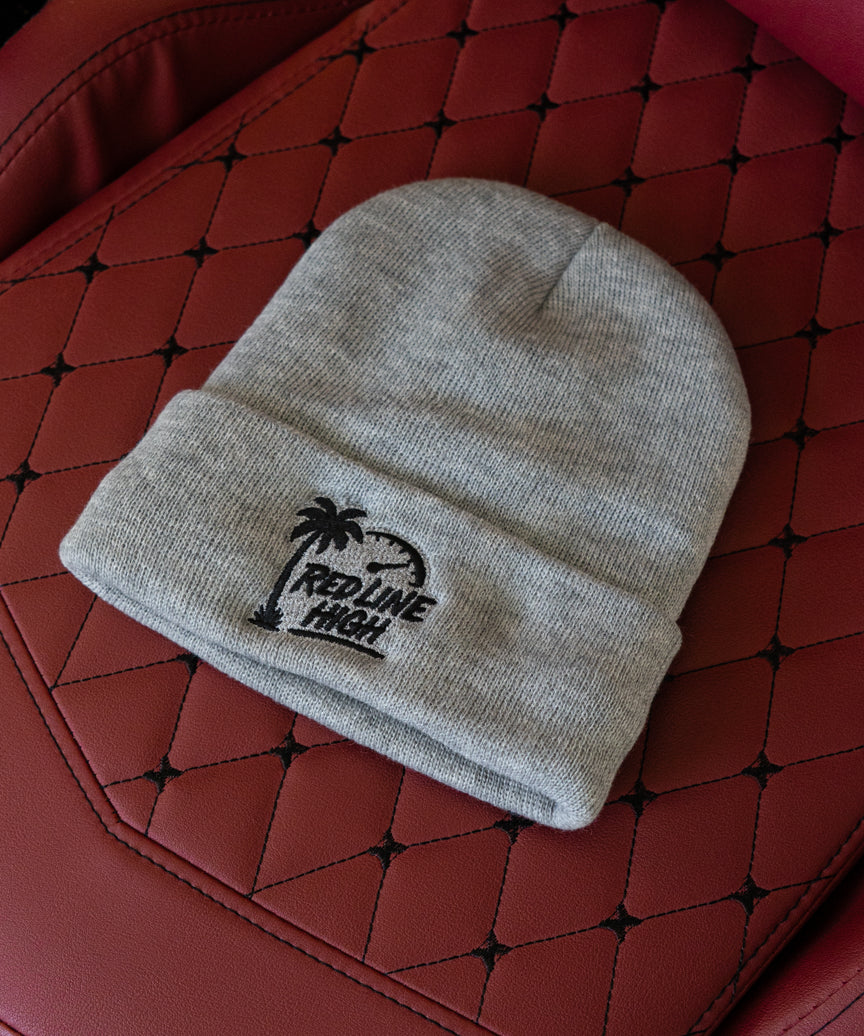 Red Line High Grey Winter Toque - Black Logo
