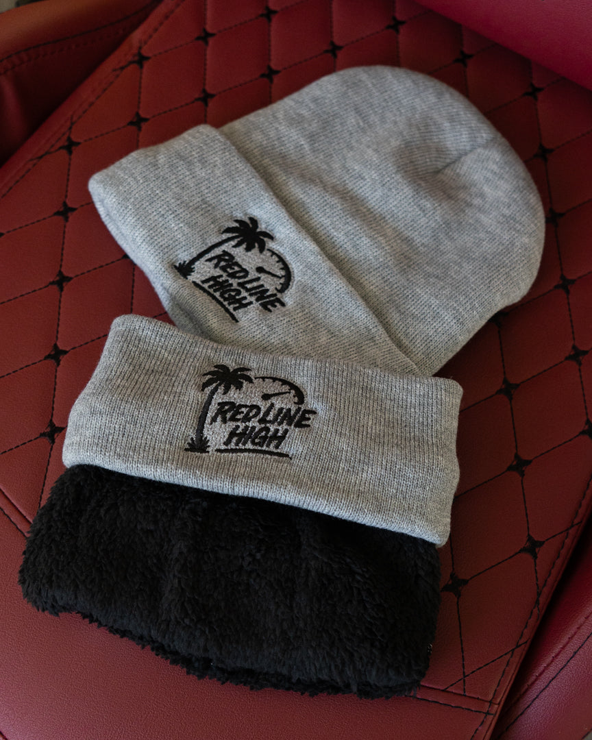 Red Line High Grey Winter Toque - Black Logo