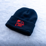 Red Line High Black Winter Toque - Red Logo
