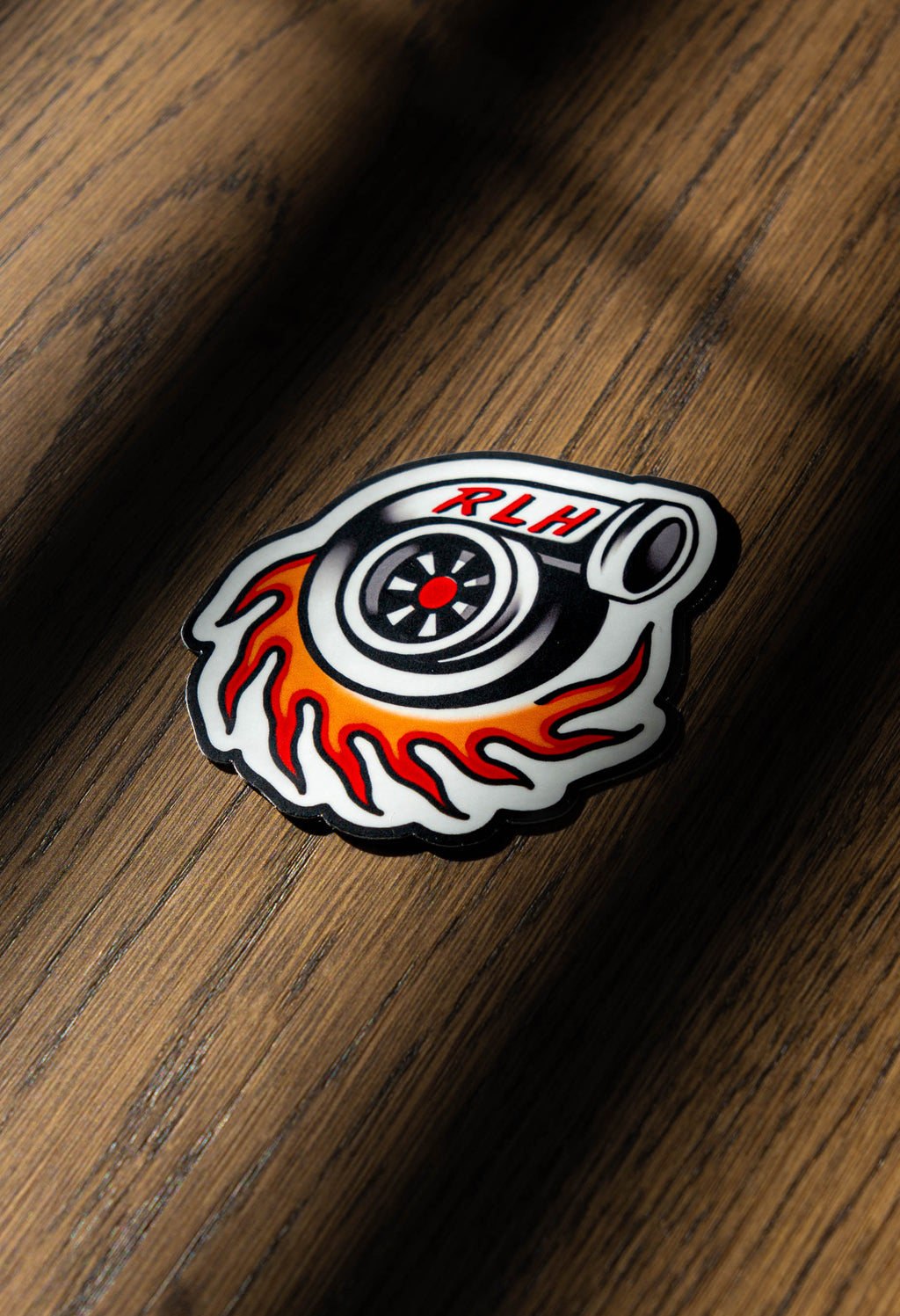 RLH Flaming Turbo Sticker
