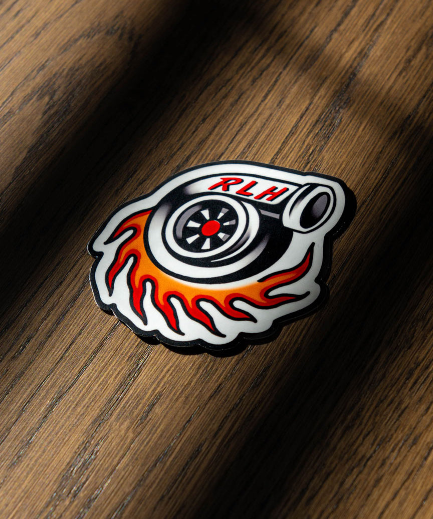 RLH Flaming Turbo Sticker