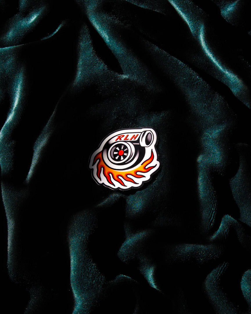 RLH Flaming Turbo Sticker