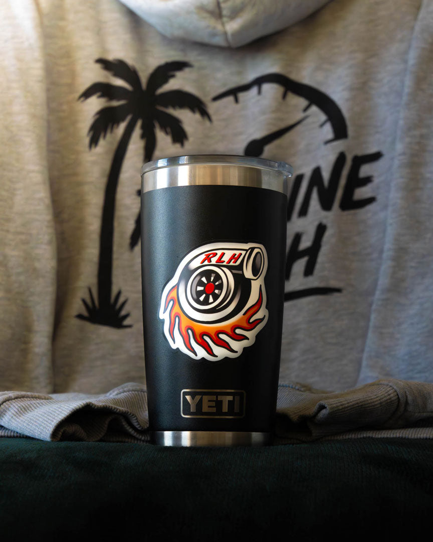 RLH Flaming Turbo Sticker