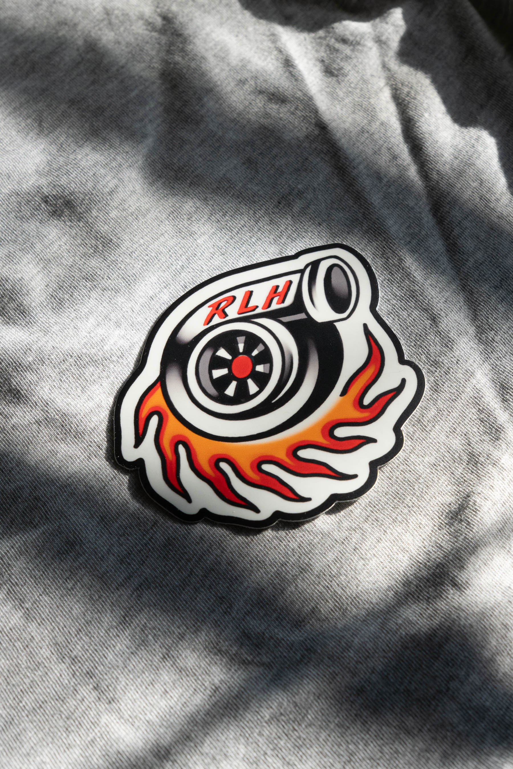 RLH Flaming Turbo Sticker