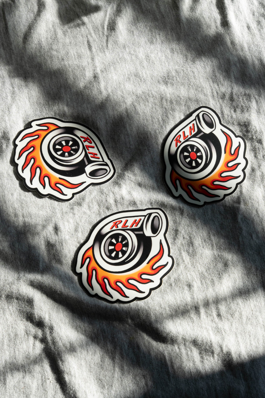 RLH Flaming Turbo Sticker