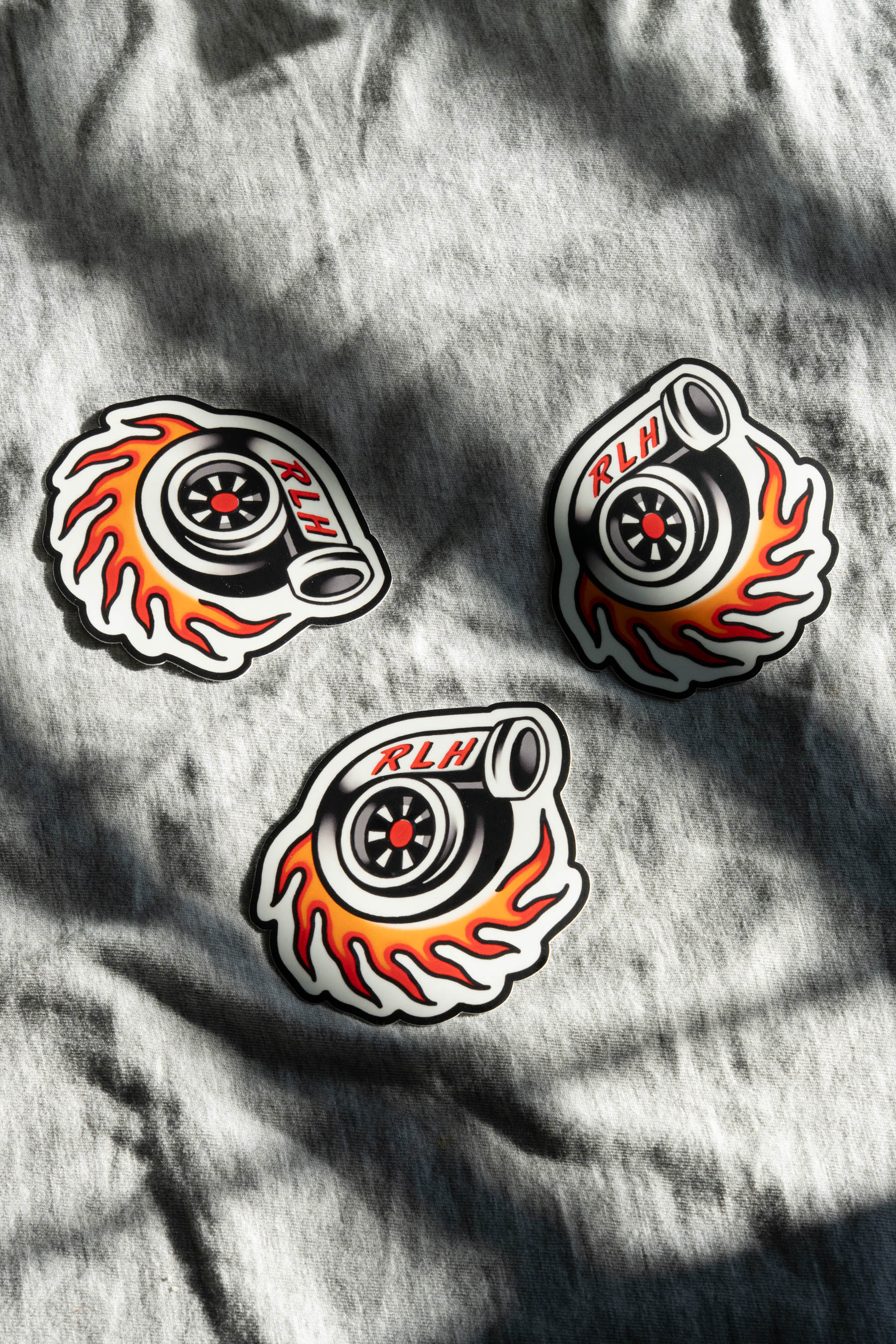 RLH Flaming Turbo Sticker