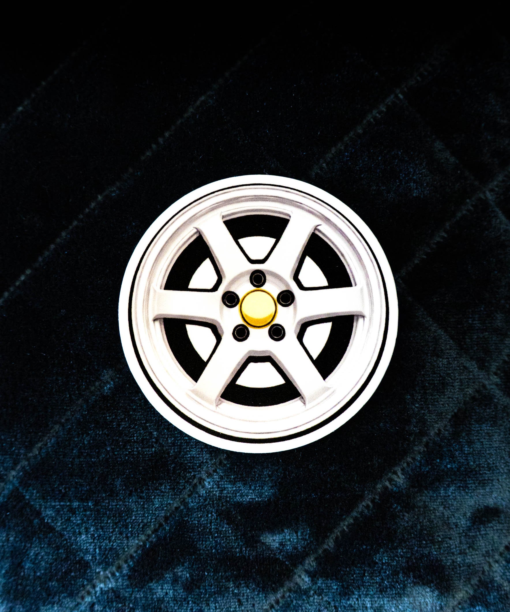 RLH JDM Wheel Sticker - White
