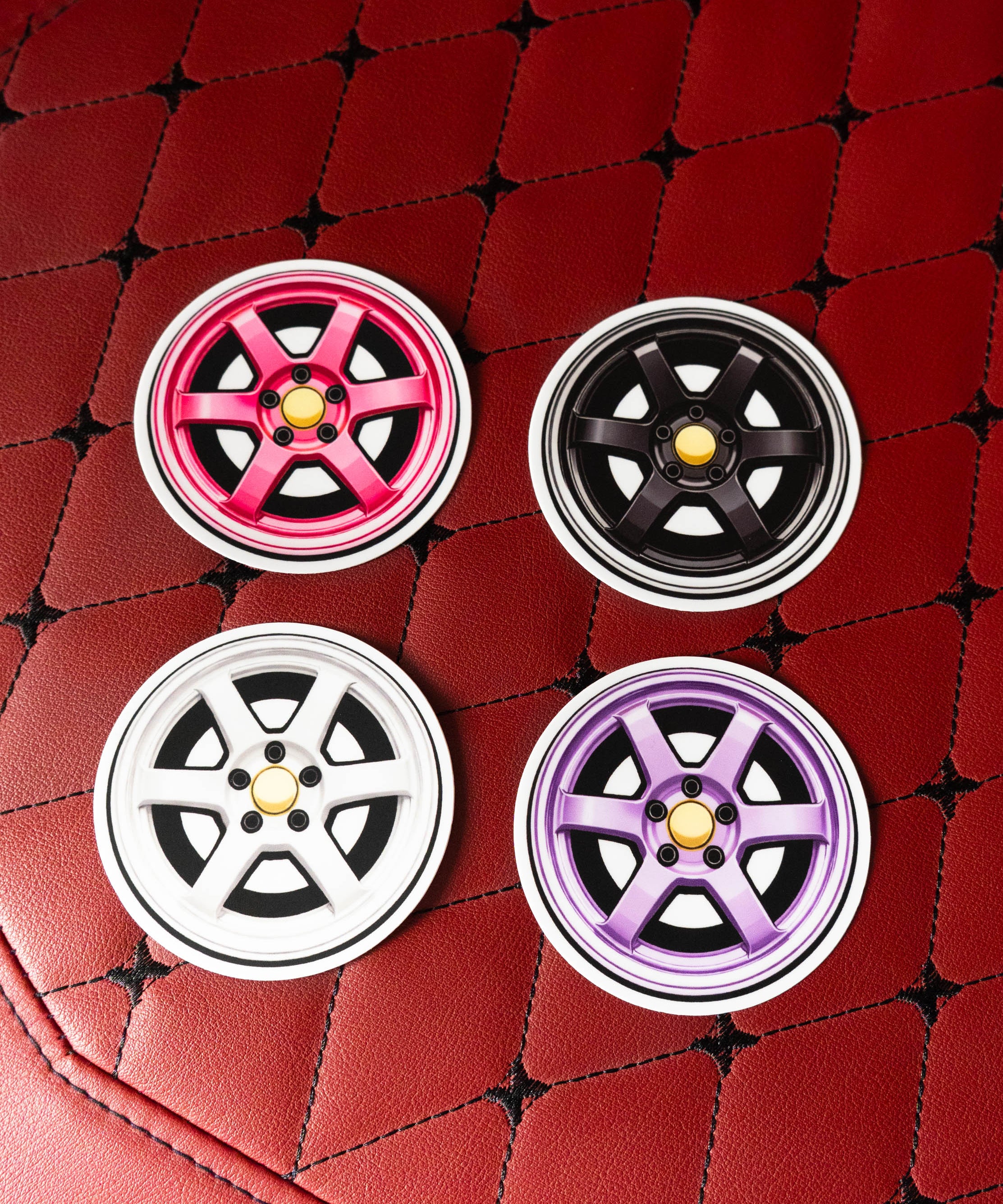 RLH JDM Wheel Sticker - Pink