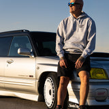 Red Line High Logo Grey Pull Over Hoodie - Black Text